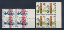 ** 1973 Nemzeti Sporthét Négyestömbök Mi 736-737 - Autres & Non Classés