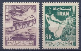 ** 1958 Teherán-Tabris Vasút Sor Mi 1026-1027 - Autres & Non Classés