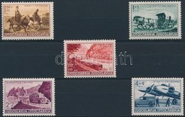 * 1939 100 éves A Posta Sor Mi 370-374 - Sonstige & Ohne Zuordnung