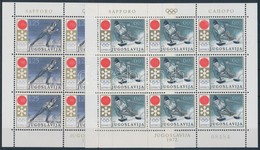 ** 1972 Sapporoi Téli Olimpia Kisívsor Mi 1447-1448 - Andere & Zonder Classificatie