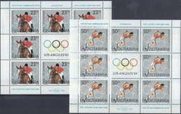 ** 1984 Nyári Olimpia, Los Angeles Kisívsor Mi 2048-2051 2 Db Stecklapon - Altri & Non Classificati