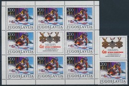 ** 1987 Sí Világbajnokság Szelvényes Bélyeg + Kisív Mi 2215 - Altri & Non Classificati