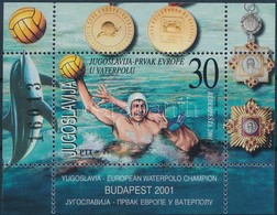 ** 2001 Budapesti Vízilabda EB Győztese Csapata Jugoszlávia Blokk Mi 51 - Altri & Non Classificati