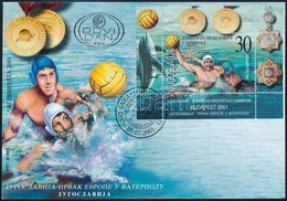 2001 Vizilabda Blokk Mi 51 FDC-n - Other & Unclassified