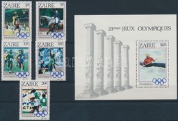 ** Zaire 1984 Nyári Olimpia, Los Angeles Sor Mi 861-865 + Blokk 49 - Other & Unclassified