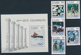 ** 1984 Nyári Olimpia Sor Mi 861-865 + Blokk Mi 49 - Andere & Zonder Classificatie