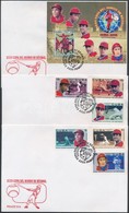 2003 Baseball Világbajnokság Sor Mi 4559-4564 + Blokk Mi 186 3 Db FDC-n - Andere & Zonder Classificatie