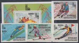 ** 1979 Téli Olimpia, Lake Placid Sor Mi 632-635 + Blokk 68 - Altri & Non Classificati