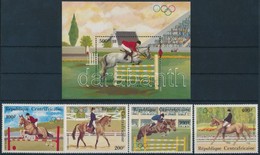 ** 1983 Nyári Olimpia, Los Angeles (I.) Sor Mi 956-959 + Blokk 246 - Andere & Zonder Classificatie