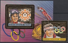 ** 1984 A Szarajevói Téli Olimpia Aranyérmesei Mi 1069A + Blokk 305A - Other & Unclassified