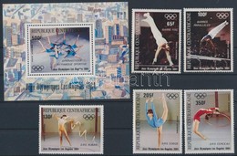 ** 1984 Nyári Olimpia, Los Angeles (IV.) Sor Mi 1013-1017 + Blokk 275 - Andere & Zonder Classificatie