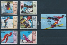 ** 1988 Téli Olimpia Sor Mi 1060-1065 + Blokk Mi 120 - Andere & Zonder Classificatie