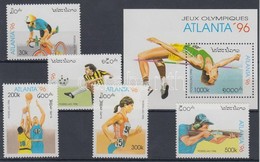 ** 1996 Nyári Olimpia, Atlanta (II.) Sor Mi 1498-1502 + Blokk 156 - Altri & Non Classificati