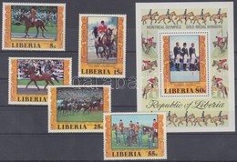 ** 1977 Olimpiai Aranyérmesek Sor Mi 1032-1036 A + Blokk 86 A - Otros & Sin Clasificación