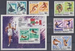 ** 1976 Nyári Olimpia Sor Mi 775-779 + Blokk 10 - Other & Unclassified