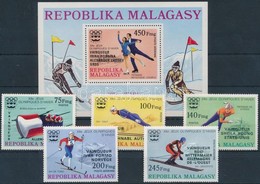 ** 1976 Téli Olimpia, Innsbruck Sor Mi 802-806 + Blokk 13 - Other & Unclassified