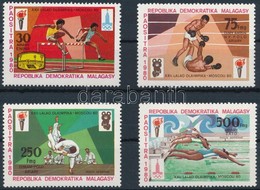 ** 1980 Nyári Olimpia Sor Mi 863-866 - Andere & Zonder Classificatie