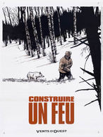 Plaque Émaillée "Construire Un Feu" - Christophe Chabouté - Serigraphien & Lithographien