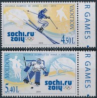 ** 2014 Téli Olimpia Sochi ívszéli Sor Mi 861-862 - Autres & Non Classés