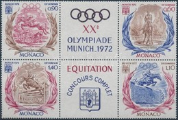 ** 1972 Nyári Olimpia Négyestömb Mi 1045-1048 - Otros & Sin Clasificación