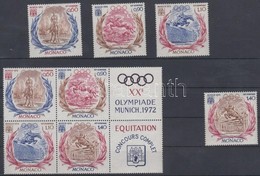 ** 1972 Nyári Olimpia, München Sor Mi 1045-1048 + Sor Szelvényes Hatostömbben 1045-1048 (jobb Oldalon) - Other & Unclassified