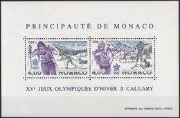 ** 1988 Téli Olimpia, Calgary Blokk Mi 38 - Autres & Non Classés