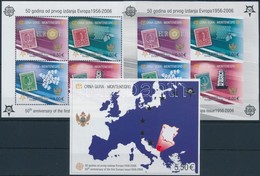 ** 2006 50 éves Az Europa CEPT Blokksor,
50th Anniversary Of Europa CEPT Blockset
Mi 2-4 - Altri & Non Classificati