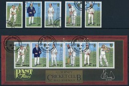 O 1997 Krikettjátékosok Sor Mi 103-107 + Blokk Mi 3 - Sonstige & Ohne Zuordnung