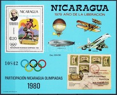 ** 1980 Nicaragua Részt Vesz Az Olimpián; Rowland Hill Blokk Mi 111 - Otros & Sin Clasificación