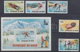 ** 1979 Téli Olimpia, Lake Placid Sor 685-689 + Blokk 26 - Other & Unclassified