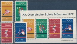 ** 1972 Nyári Olimpiai Játékok Sor Mi 734-737 + Blokk Mi 8 - Otros & Sin Clasificación