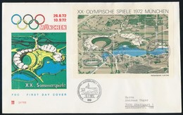 1972 Olimpia Blokk Mi 7 FDC - Andere & Zonder Classificatie