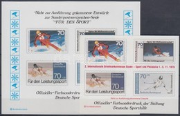 1978 Sport Emlékív Megvalósulatlan Bélyegek Képeivel - Other & Unclassified