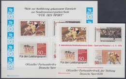 1978 Sport Emlékív Megvalósulatlan Bélyegek Képeivel - Sonstige & Ohne Zuordnung