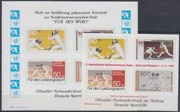 1978 Sport Emlékív Megvalósulatlan Bélyegek Képeivel - Andere & Zonder Classificatie