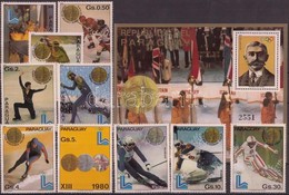 ** 1981 Téli Olimpia érmesei Sor Mi 3347-3356 + Blokk 360 - Andere & Zonder Classificatie