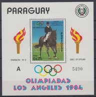 ** 1984 Nyári Olimpia, Los Angeles Blokk Mi 395 - Otros & Sin Clasificación