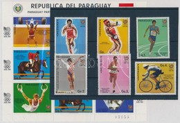 ** 1986 Nyári Olimpia, 1988 Sorból 6 érték + Kisív Mi 4047-4052 + 4053 - Altri & Non Classificati