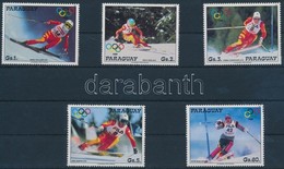 ** 1987 Téli Olimpia Sor Mi 4175-4179 - Sonstige & Ohne Zuordnung