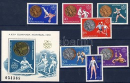 ** 1976 A Montreali Olimpia érmesei Mi 3372-3378+blokk 137 - Altri & Non Classificati