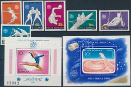 ** 1976 Montreali Nyári Olimpia Sor Mi 3350-3355 + Fogazott és Vágott Blokk Mi 135-136 - Autres & Non Classés