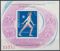 ** 1979 Európai Sportkonferencia Vágott Sorszámozott Blokk Mi 160 - Altri & Non Classificati