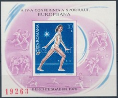 ** 1979 Európai Sportkonferencia Vágott Sorszámozott Blokk Mi 160 - Other & Unclassified