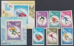 ** 1979 Téli Olimpia, Lake Placid Sor Mi 3666-3671 + Blokkpár 164-165 - Altri & Non Classificati