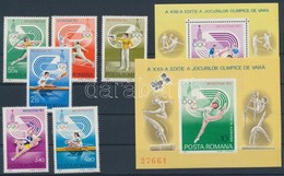 ** 1980 Nyári Olimpia Sor Mi 3733-3738 + Blokksor Mi 171-172 - Andere & Zonder Classificatie