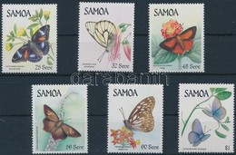 ** 1986 Lepkék Sor,
Butterflies Set
Mi 580-585 - Autres & Non Classés
