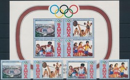 ** 1989 Olimpia Los Angeles Sor + Blokk,
Olympics Los Angeles Set + Block
Mi 545-548 + 32 - Andere & Zonder Classificatie