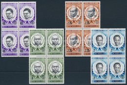 ** 1979 Afrika Felszabadításának Hősei Sor Négyestömbökben,
Africa's Liberation Heroes Set In Blocks Of 4
Mi 435-438 - Andere & Zonder Classificatie