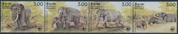 ** 1986 WWF Ázsiai Elefánt Négyescsík Mi 753-756
+ 4 CM + 4 FDC-n - Andere & Zonder Classificatie