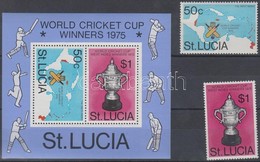 ** 1976 Krikett Világbajnokság Sor Mi 396-397 + Blokk M 9 - Altri & Non Classificati